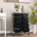 10-Drawer Rolling Storage Cart