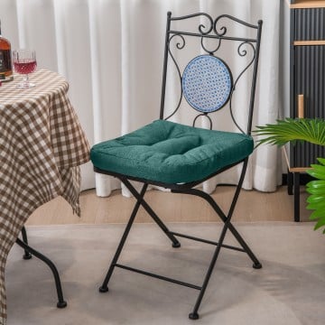 4 Pack 17.5 x 17 Inch U-Shaped Chair Pads with Polyester Cover
