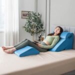 4 Pieces Orthopedic Bed Wedge Pillow Set for Pain Relief