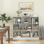 41 inches Wooden Toy Storage Organizer with 10 Cubes for Kids