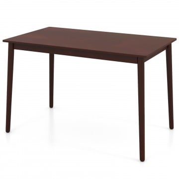 48 Inches Mid Century Dining Table for 4 with Rubber Wood Legs 48 Inches Mid Century Dining Table for 4 with Rubber Wood Legs