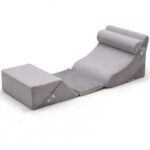 6 Pieces Bed Wedge Pillow Set for Neck Back and Leg Pain Relief