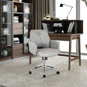 Adjustable Hollow Mid Back Leisure Office Chair with Armrest