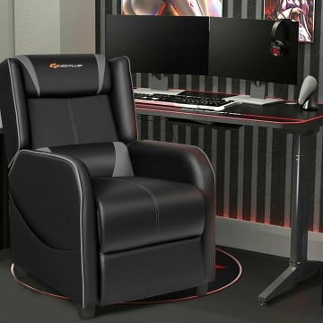 Adjustable Modern Gaming Recliner Chair with Massage Function and Footrest Adjustable Modern Gaming Recliner Chair with Massage Function and Footrest
