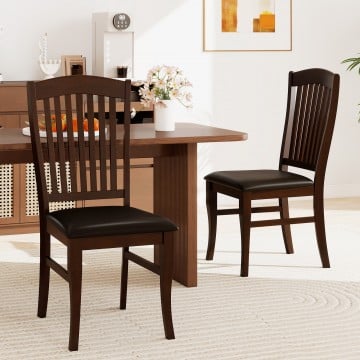 Dining Chairs Set of 2 Kitchen Side Chairs Mid-century Armless Dinette Chairs