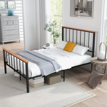 Full/Queen Bed Frame with Headboard and Footboard