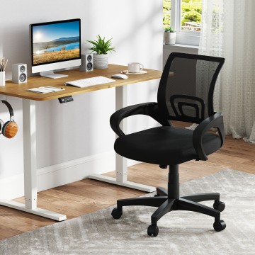 Mid-Back Mesh Office Chair Ergonomic Computer Chair with Lumbar Support