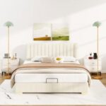 Modern Standing Lamp with Adjustable Lamp Head and Foot Switch