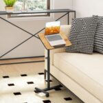 Over Bed Food Tray Small Rolling Computer Table
