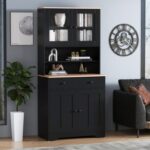 Pantry Cabinet with 2 Removable Shelves
