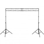 Portable Lighting Truss System Height Adjustable DJ Light Stand with 2 Folding Tripods