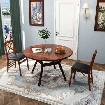 Set of 2 Folding Dining Chairs with 400 LBS Capacity and Padded Seat