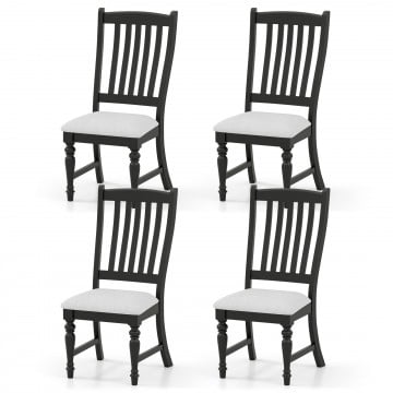 Set of 4 Dining Chairs Kitchen Side Chair with Solid Wood Legs