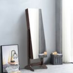 Standing Jewelry Armoire Cabinet with Full Length Mirror