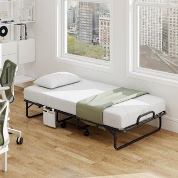 Twin Size Folding Bed with 5 Inch Mattress Twin Size Folding Bed with 5 Inch Mattress