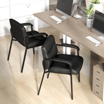Waiting Room Chair No Wheels Set of 2