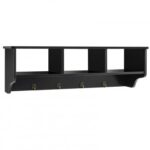 Wall Mount Hooks Shelf for Entryway Storage