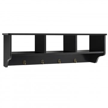 Wall Mount Hooks Shelf for Entryway Storage