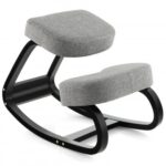 Wooden Ergonomic Rocking Backless Kneeling Chair with Padded Cushion